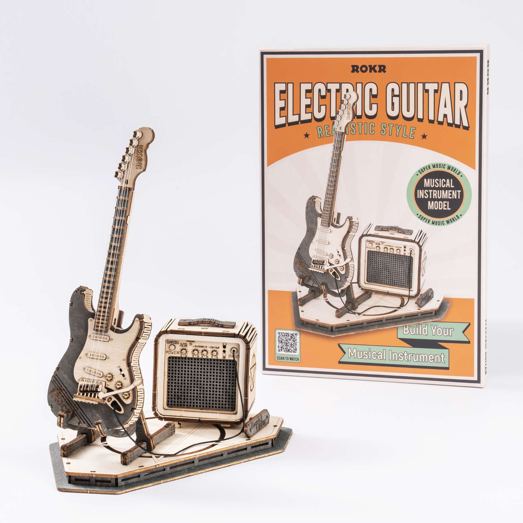 Boîte d'emballage du produit ROKR Guitare électrique TG605K