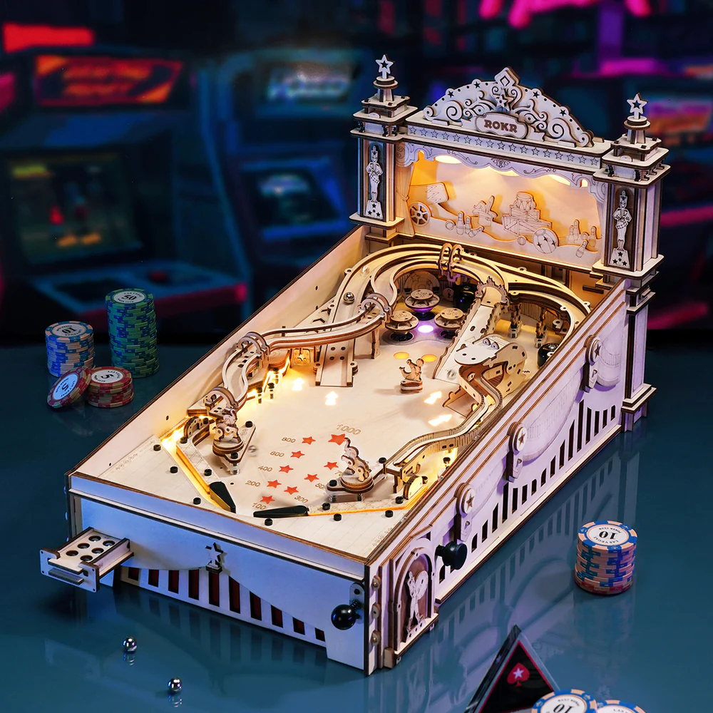 ROKR 3D Pinball EG01 main pinball machine hero shot