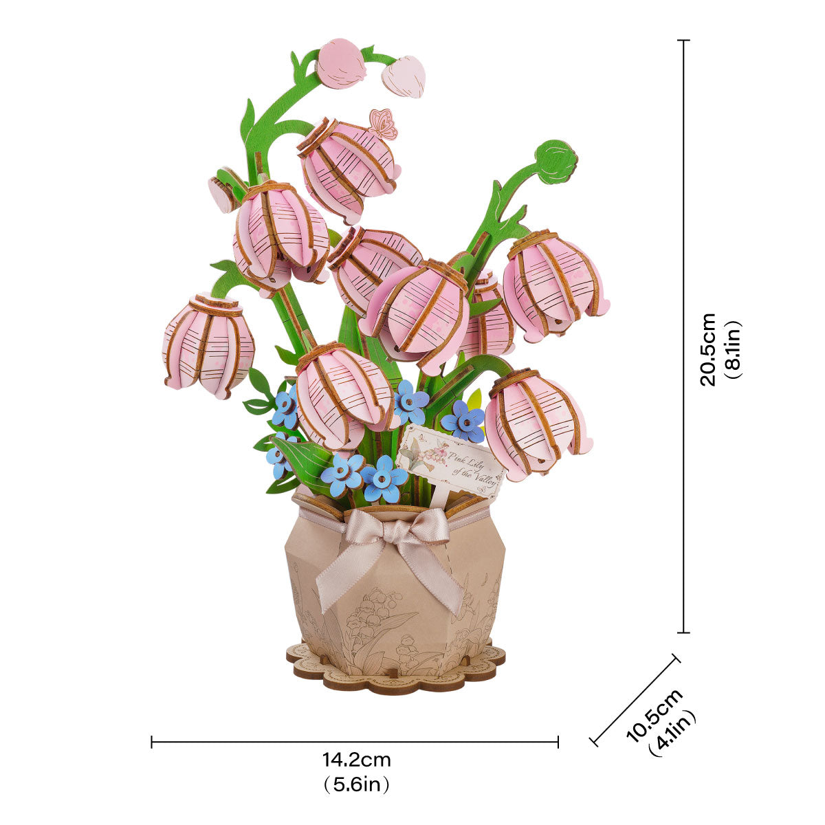 Rowood Pink Lily of the Valley DIY Flower Bouquet TF003 – ROKR