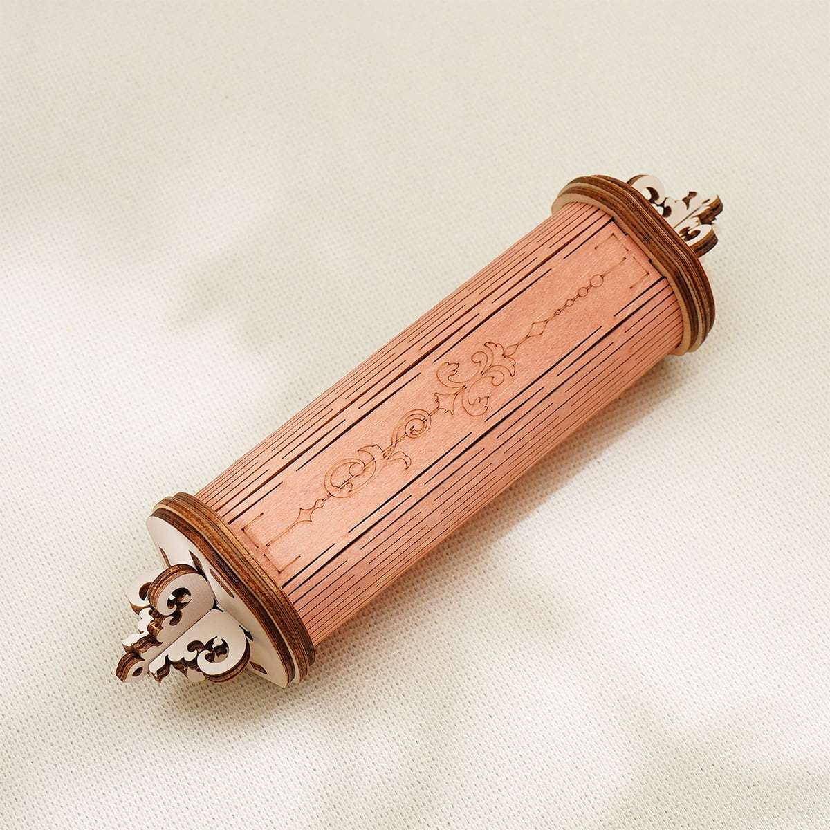ROKR Romantic Note Wall Clock LC701 cylindrical wooden component