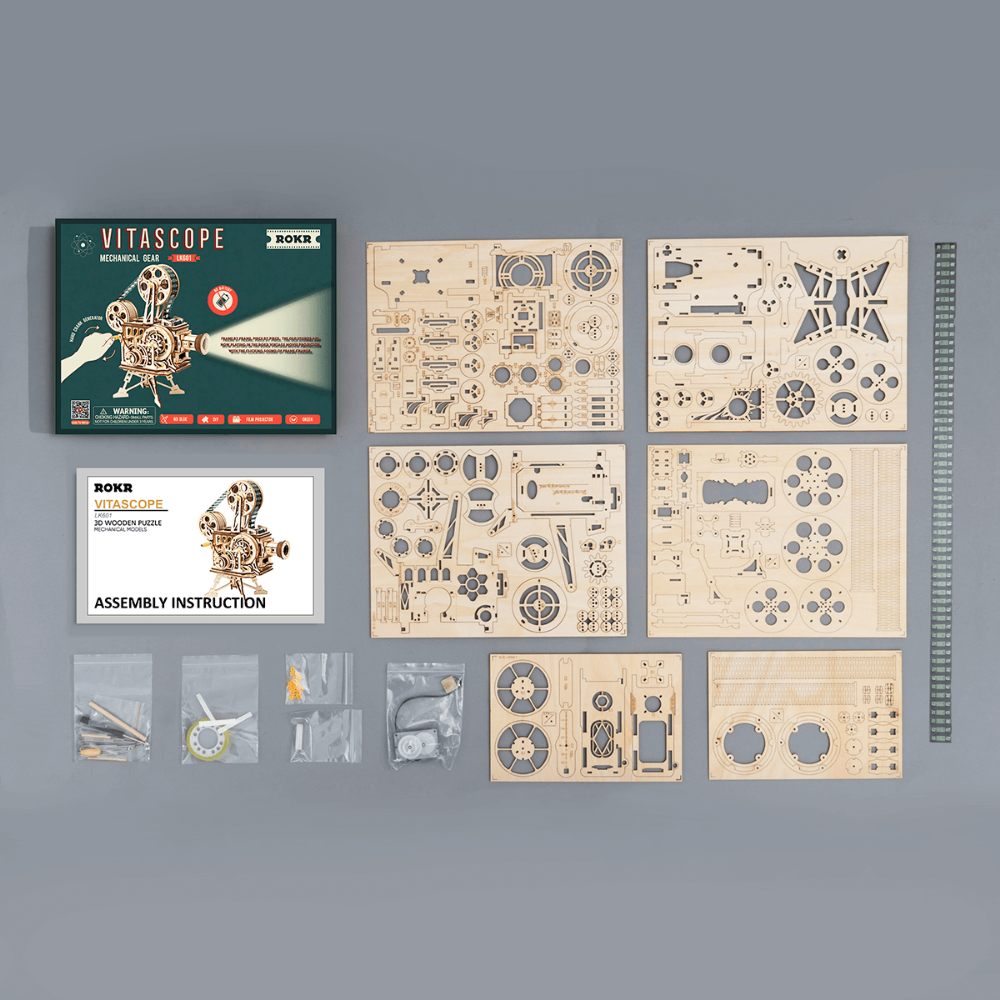 ROKR Vitascope LK601 parts sheet and instruction pages