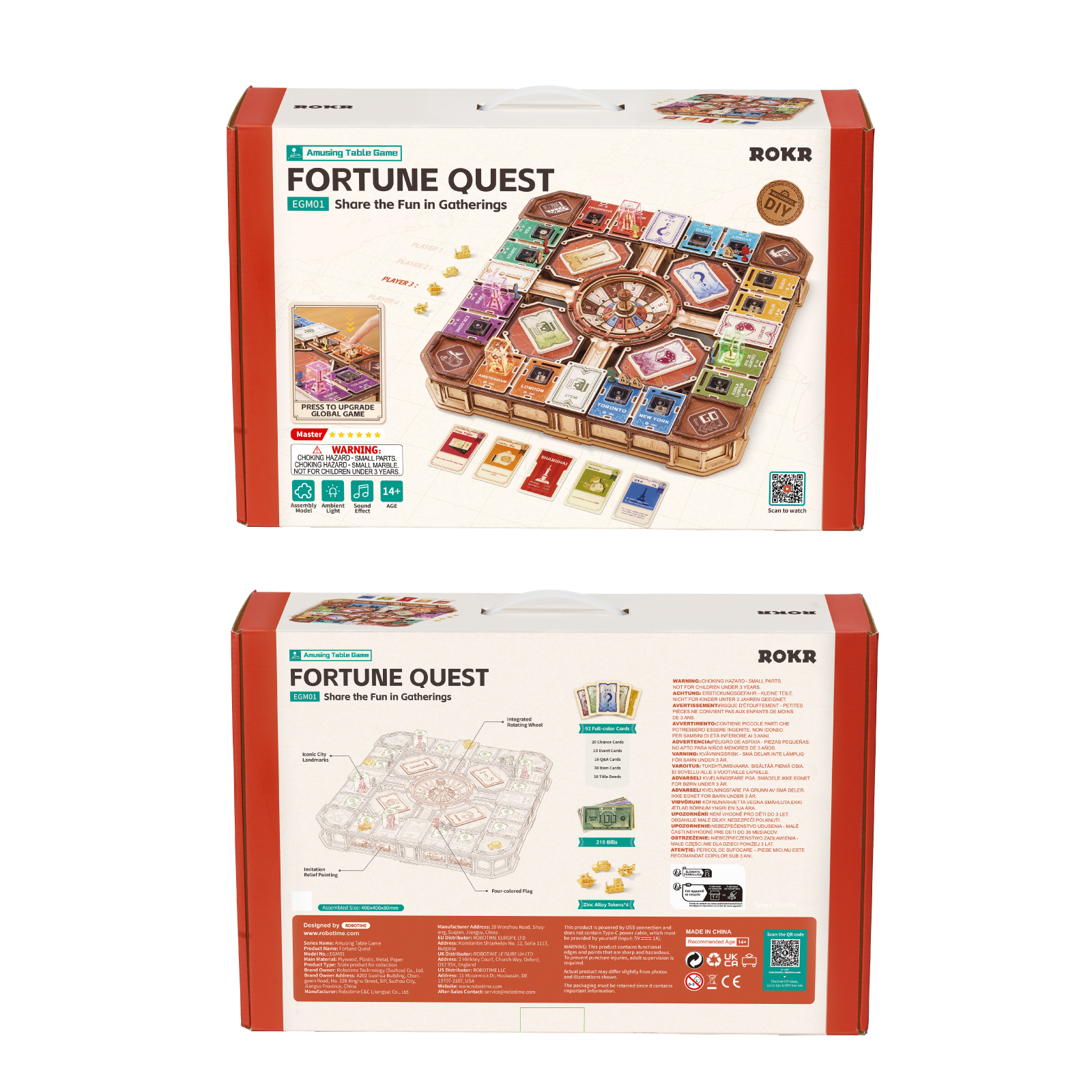 ROKR Fortune Quest EGM01 - 3D Wooden Model Kit alternate main product image 8 for SKU EGM01
