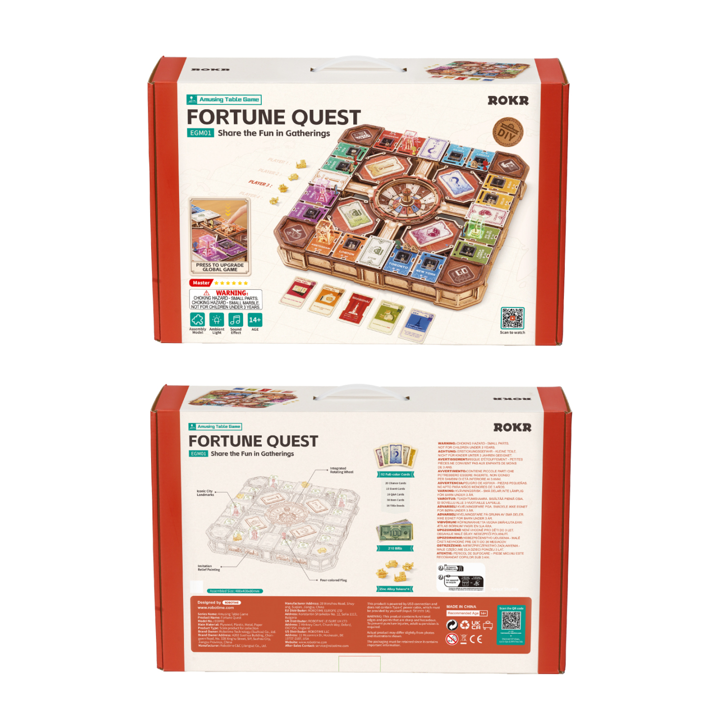 ROKR Fortune Quest EGM01 - Kit de modèle en bois 3D image principale alternative 8 pour SKU EGM01