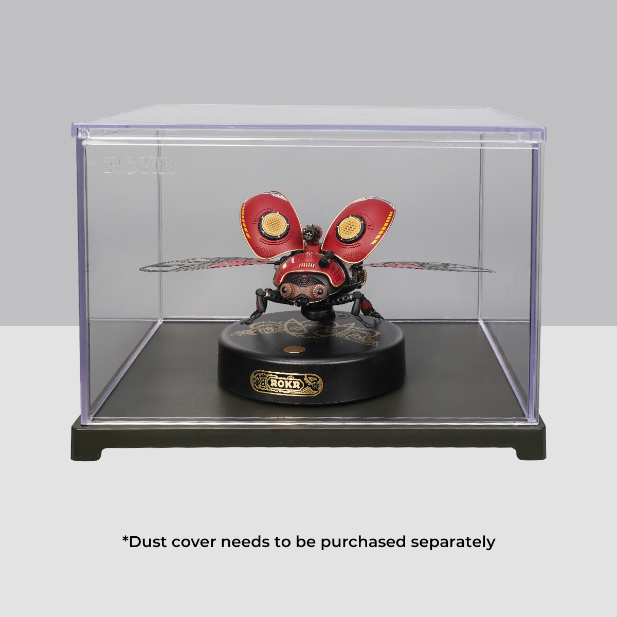ROKR Scout Beetle MI02 dust cover display case with beetle model