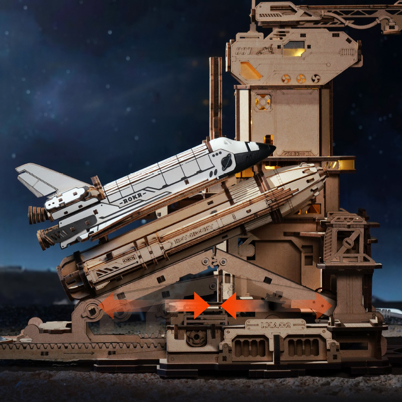 rokr space shuttle 3d wooden puzzle LKA02