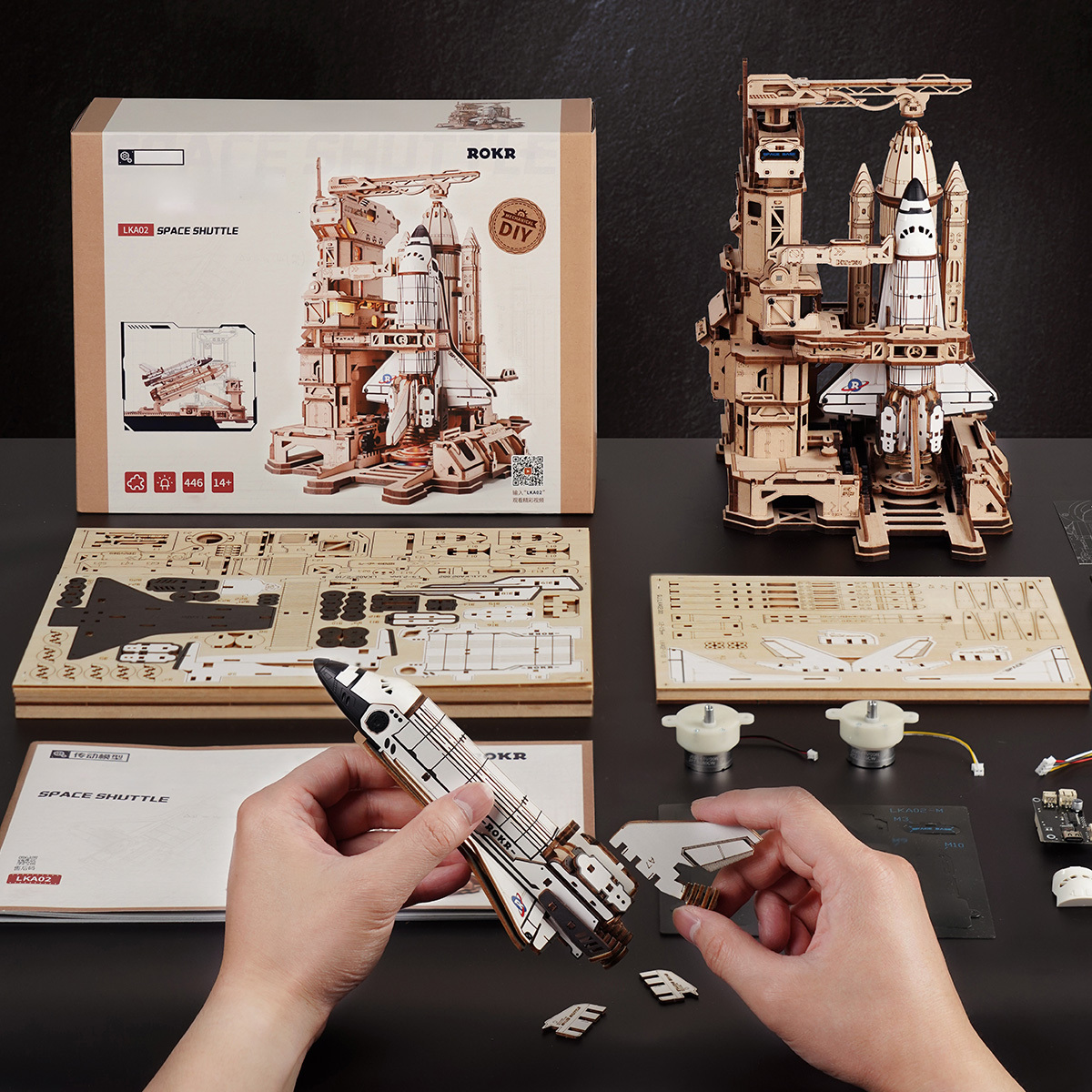 rokr space shuttle 3d wooden puzzle LKA02 