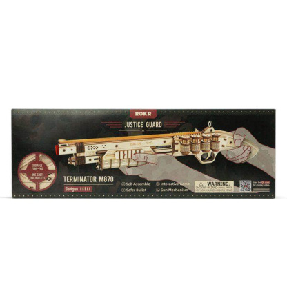 ROKR Terminator M870 LQ501 package front with shotgun artwork