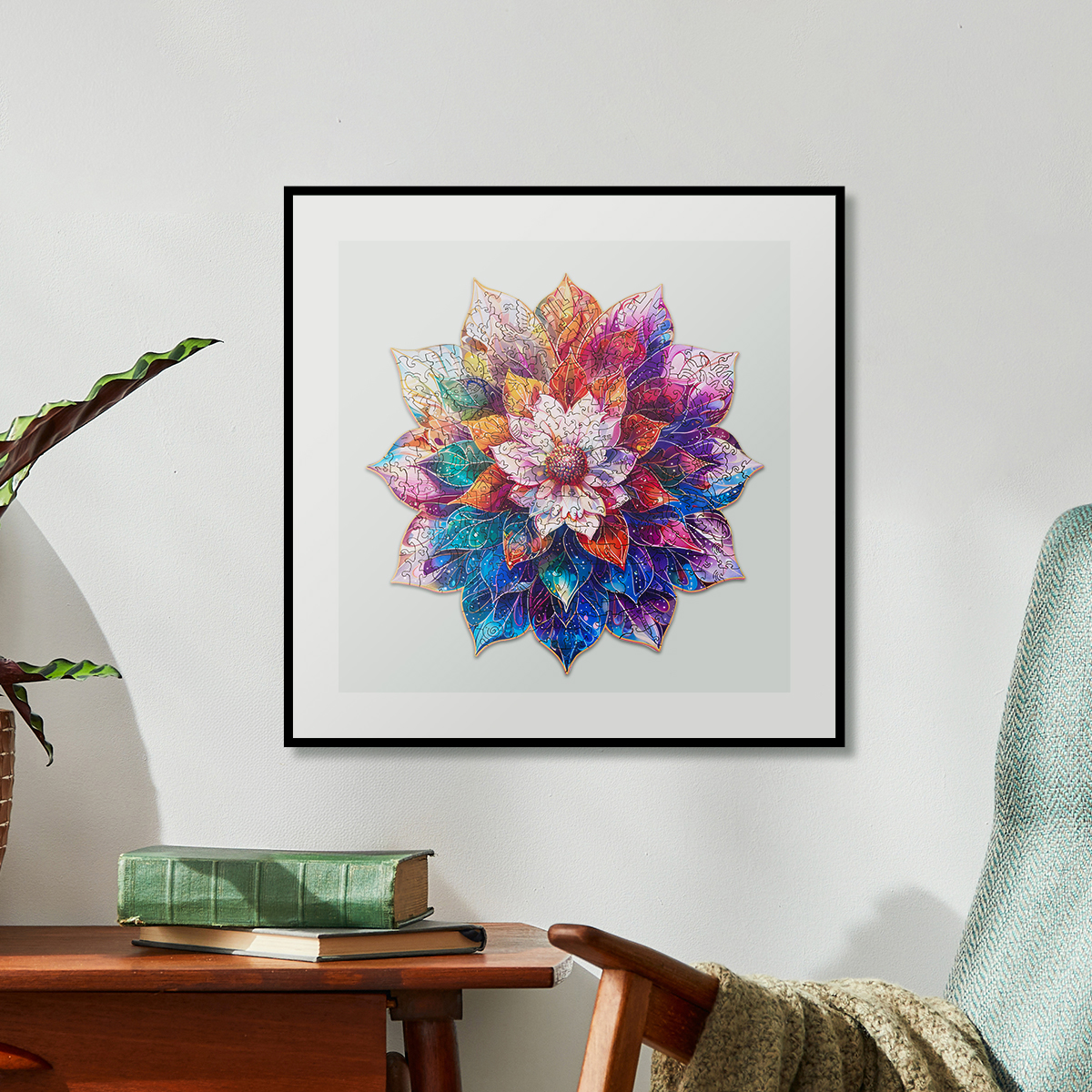 Rowood Mystic Mandala Flower Wooden Jigsaw Puzzle